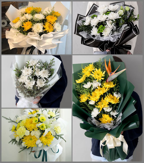 江苏扬州仪征市铜山办事处前进村白事花束代送
